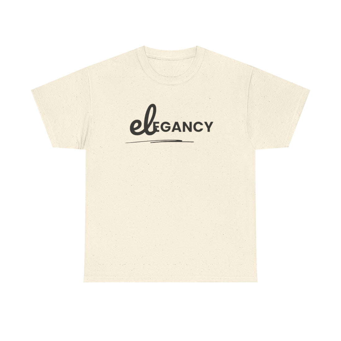 Elegancy Script Logo Tee | Minimal Calligraphy Text Shirt